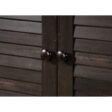 Napoli Shutter wardrobe antiqued paint door knobs detail