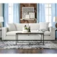 3 seater upholstered sofa in a modern living room