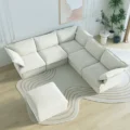Lusso Cloud Corner Sofa (White) 2
