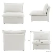 Lusso Cloud Corner Sofa (White) 4