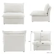 Lusso Cloud Corner Sofa (White) 4