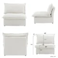 Lusso Cloud Corner Sofa (White) 4