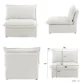 Lusso Cloud Corner Sofa (White) 4