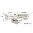 Lusso Cloud Corner Sofa (White) 5