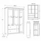 Oxford Sheesham Wardrobe dimensions diagram overall