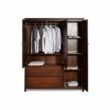 Oxford Sheesham Wardrobe with doors open