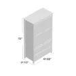 Branford Armoire dimensions illustration showing 72" height, 41 1/8" width, and 21 1/2" depth.