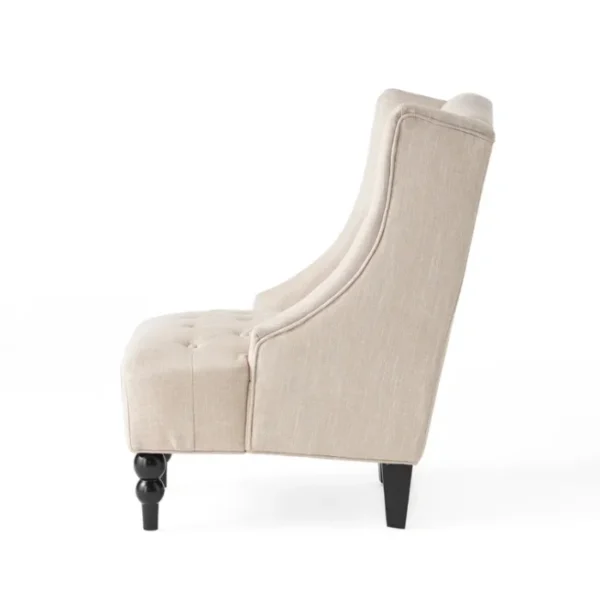 Cambridge Wingback Chair Beige 6 Cambridge Wingback Chair