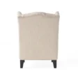 Cambridge Wingback Chair Beige 7