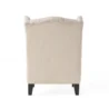 Cambridge Wingback Chair Beige 7