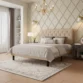 Double Bed Beige side view