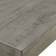 Close-up of ForgeLine Console Table in Gray featuring a rustic distressed wood tabletop