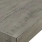 Close-up of ForgeLine Console Table in Gray featuring a rustic distressed wood tabletop