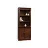 Montclair Bookcase Cherry with shelves and cabinet, front view