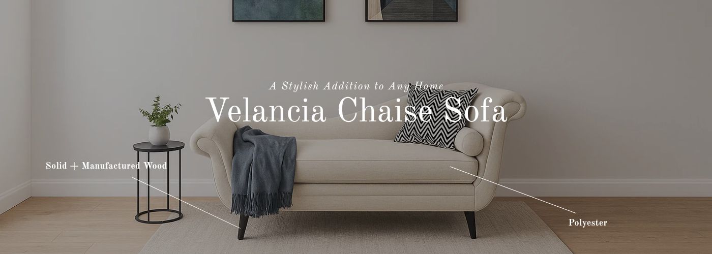 Velancia Chaise Sofa banner