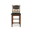 Vermont Coffee Dining Chair Set Front Side