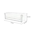 Windsor Leatherite Chesterfield Sofa Dimensions