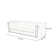 Windsor Leatherite Chesterfield Sofa Dimensions