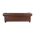 Windsor Leatherite Chesterfield Sofa Brown 3
