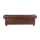Windsor Leatherite Chesterfield Sofa Brown 3