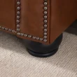 Windsor Leatherite Chesterfield Sofa Brown 5