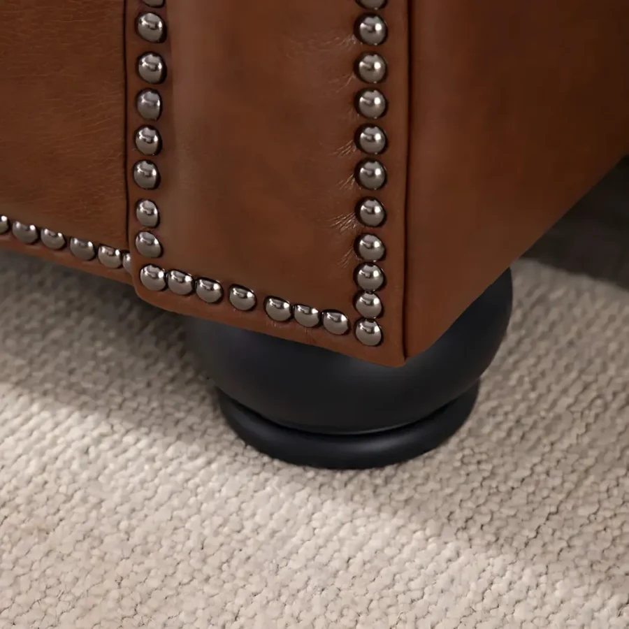 Windsor Leatherite Chesterfield Sofa Brown 5 Windsor Leatherite Chesterfield Sofa Brown 5