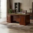 Conte Executive Desk by ROCO front view in a furnished office in Pakistan