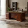 Conte Executive Desk by ROCO front view in a furnished office in Pakistan