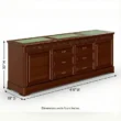 Credenza 6'6 W × 18–20 D × 30 H