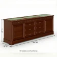 Credenza 6'6 W × 18–20 D × 30 H