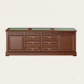 office credenza with green top surface front view