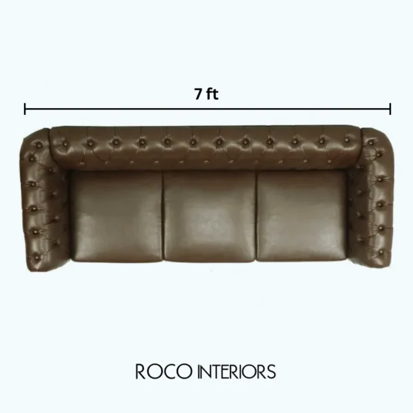 Gulzar Vintage Chesterfield Sofa Upside View