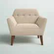 Modern Armchair in beige color