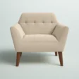Modern Armchair in beige color