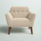 Modern Armchair in beige color