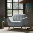 armchair in a modern bedroom