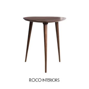 Tri Pod wooden side table front view