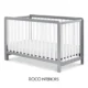 Grey Baby cot Convertible Crib full view