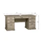 executive desk dimension image