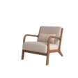 Vintage Amber Accent Chair Left Facing