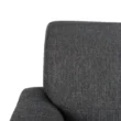Close-up of the fabric texture of the Allure Upholstered Comfort Sofa in gray, highlighting the soft and durable material for a comfortable and stylish seating experience