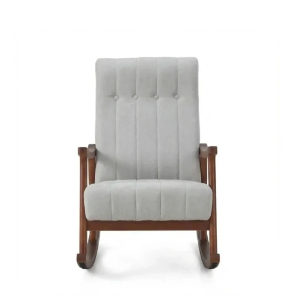 Aristo Rocking Chair - Grey (4) front view of grey rocking chair