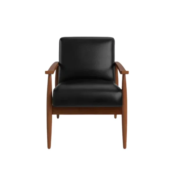 1 (1) Monarch Leather Armchair Black