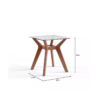 Opal Glass Coffee Side Table