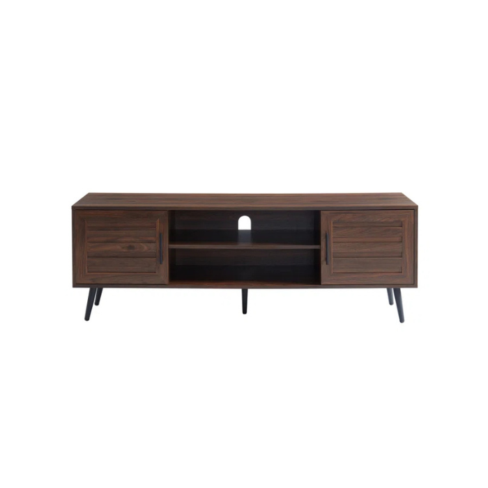 Classic Walnut TV Stand Front