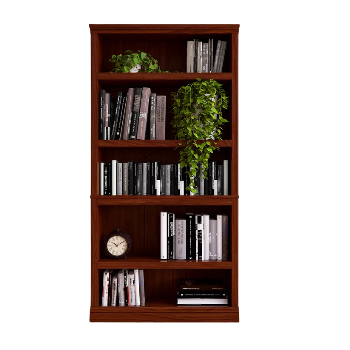 Walnut Brown Signature Book Tower Bookcase