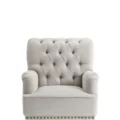 Nova Upholstered Wingback Accent Chair Front Facing