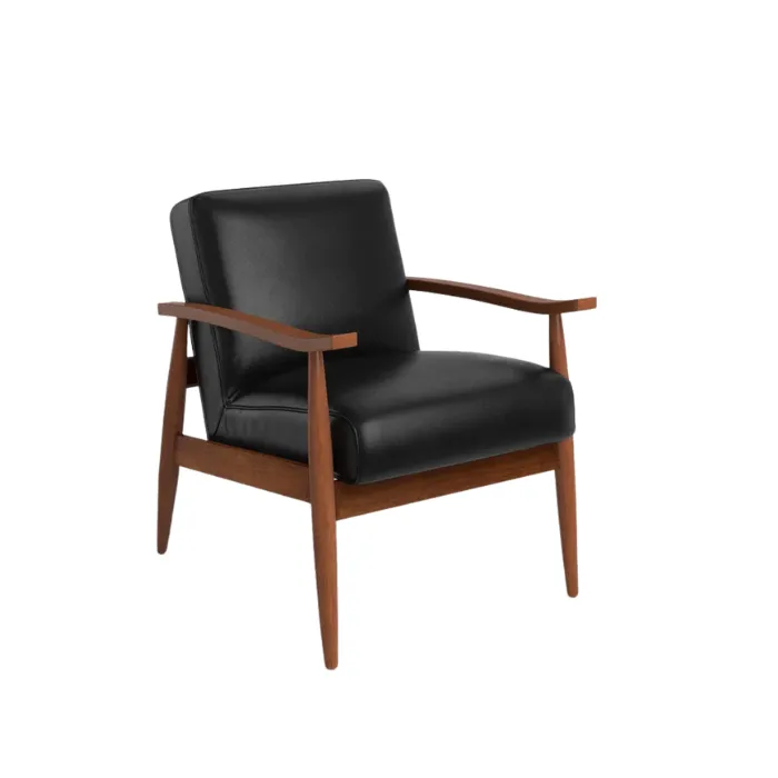 Monarch Leather Armchair Black