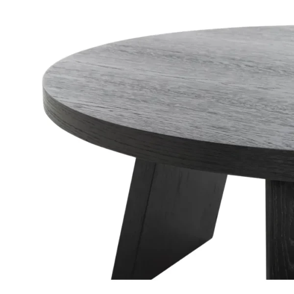 2 Urban Round Coffee Table Black