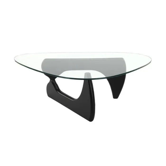 Black Serene Glass Coffee Table top